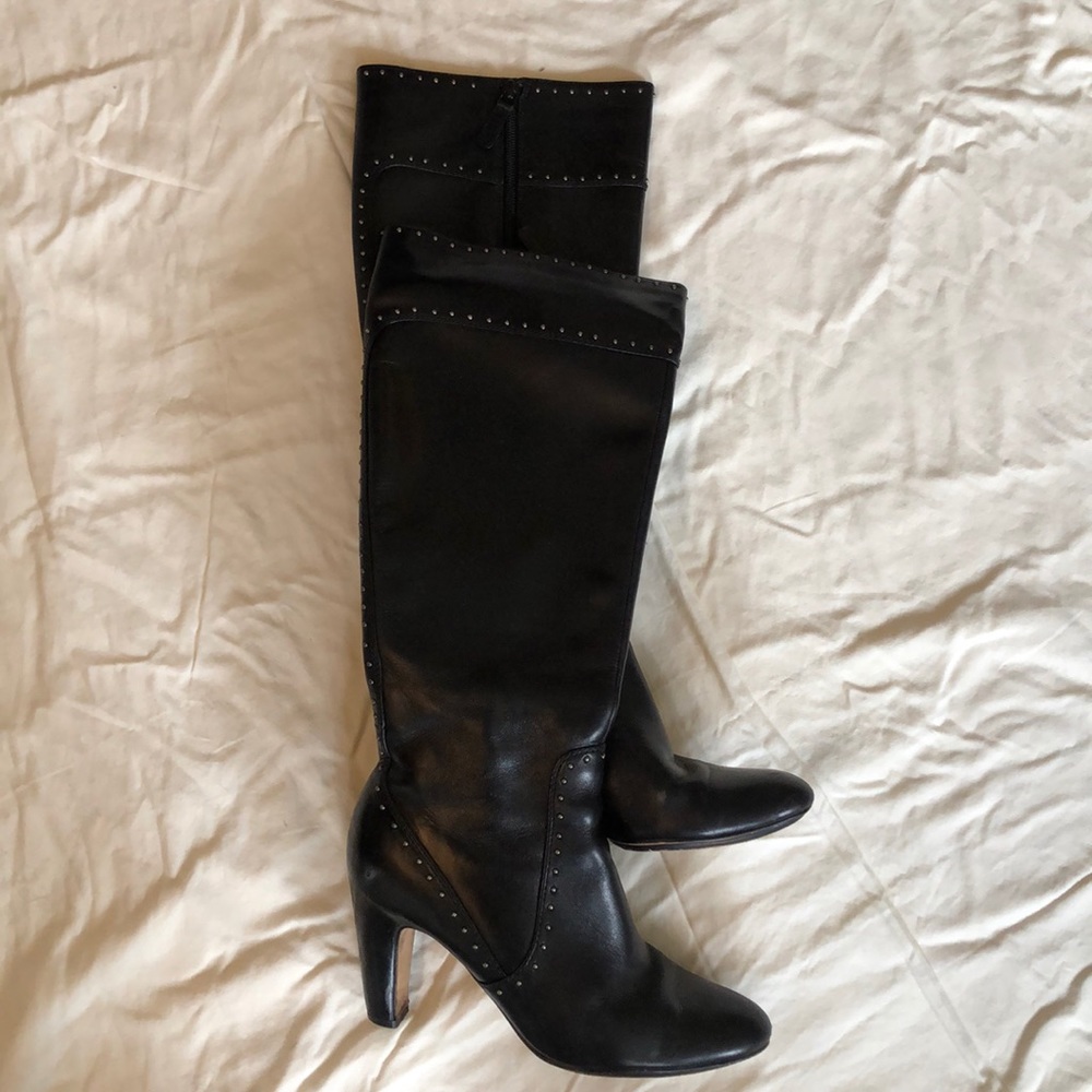 Classic Studded Knee High Boots